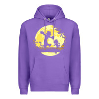 Purple newcalvin and hobbes no worries Premium Hoodie - linhVisuals