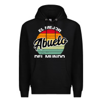 Black el mejor abuelo del mundo grandfather sweatshirt Premium Hoodie - linhVisuals