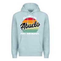 Blue Mist el mejor abuelo del mundo grandfather sweatshirt Premium Hoodie - linhVisuals