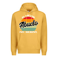 Mustard el mejor abuelo del mundo grandfather sweatshirt Premium Hoodie - linhVisuals