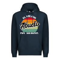 Navy el mejor abuelo del mundo grandfather sweatshirt Premium Hoodie - linhVisuals