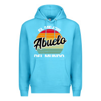 Ocean Blue el mejor abuelo del mundo grandfather sweatshirt Premium Hoodie - linhVisuals