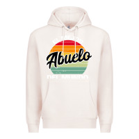 Pale Pink el mejor abuelo del mundo grandfather sweatshirt Premium Hoodie - linhVisuals