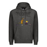 Charcoal Heather newcalvin and hobbes quote 10 Premium Hoodie - linhVisuals