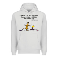 Dove Grey newcalvin and hobbes quote 10 Premium Hoodie - linhVisuals