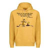 Mustard newcalvin and hobbes quote 10 Premium Hoodie - linhVisuals
