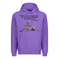 Purple newcalvin and hobbes quote 10 Premium Hoodie - linhVisuals