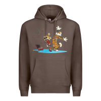 Coffee newcalvin and hobbes sing 09 Premium Hoodie - linhVisuals