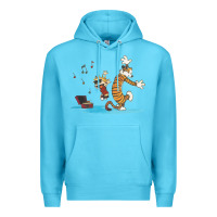 Ocean Blue newcalvin and hobbes sing 09 Premium Hoodie - linhVisuals