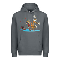 Rock newcalvin and hobbes sing 09 Premium Hoodie - linhVisuals