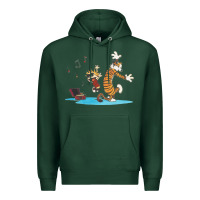 Sports Green newcalvin and hobbes sing 09 Premium Hoodie - linhVisuals