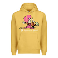 Antique Gold newcalvin and hobbes stupendous man Premium Hoodie - linhVisuals