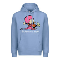 Colony Blue newcalvin and hobbes stupendous man Premium Hoodie - linhVisuals