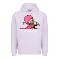 Lilac newcalvin and hobbes stupendous man Premium Hoodie - linhVisuals