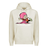 Oatmeal Heather newcalvin and hobbes stupendous man Premium Hoodie - linhVisuals