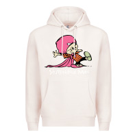 Pale Pink newcalvin and hobbes stupendous man Premium Hoodie - linhVisuals