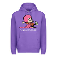 Purple newcalvin and hobbes stupendous man Premium Hoodie - linhVisuals
