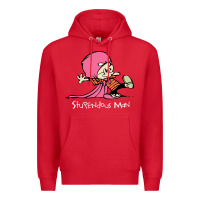 Red newcalvin and hobbes stupendous man Premium Hoodie - linhVisuals