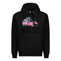 Black newcamper queen classy sassy and a bit smart assy Premium Hoodie - linhVisuals