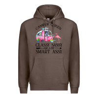 Coffee newcamper queen classy sassy and a bit smart assy Premium Hoodie - linhVisuals