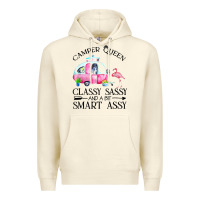 Sandshell newcamper queen classy sassy and a bit smart assy Premium Hoodie - linhVisuals