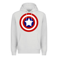 Dove Grey newcaptain america Premium Hoodie - linhVisuals