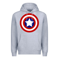 Heather Grey newcaptain america Premium Hoodie - linhVisuals