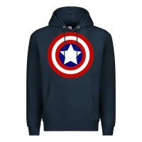 Navy newcaptain america Premium Hoodie - linhVisuals