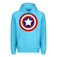 Ocean Blue newcaptain america Premium Hoodie - linhVisuals