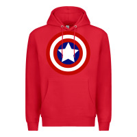 Red newcaptain america Premium Hoodie - linhVisuals