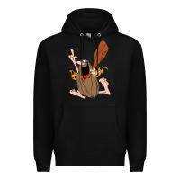 Black newcaptain caveman Premium Hoodie - linhVisuals