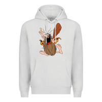 Dove Grey newcaptain caveman Premium Hoodie - linhVisuals