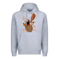 Heather Grey newcaptain caveman Premium Hoodie - linhVisuals