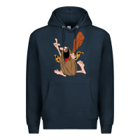 Navy newcaptain caveman Premium Hoodie - linhVisuals