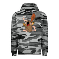Slate Camo newcaptain caveman Premium Hoodie - linhVisuals