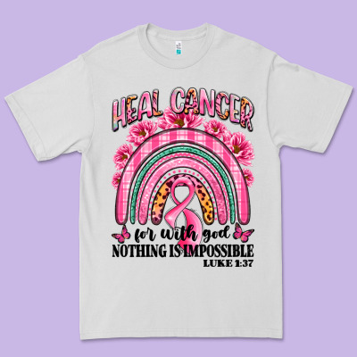 Heal Cancer Rainbow Premium Tee Designed By Lillyallendesigns