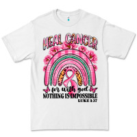 White heal cancer rainbow Premium Tee - LillyAllenDesigns