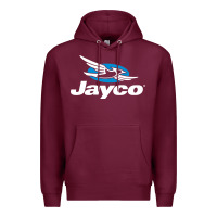 Burgundy Jayco Bicycling Bike Premium Hoodie - linhVisuals
