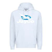 White Jayco Bicycling Bike Premium Hoodie - linhVisuals