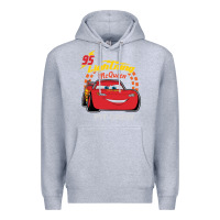 Heather Grey newcars lightning mcqueen Premium Hoodie - linhVisuals