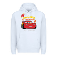 White newcars lightning mcqueen Premium Hoodie - linhVisuals