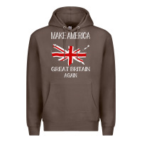 Coffee make america great britain again funny uk us Premium Hoodie - linhVisuals