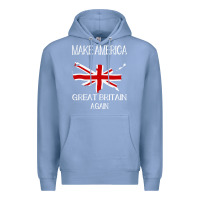 Colony Blue make america great britain again funny uk us Premium Hoodie - linhVisuals
