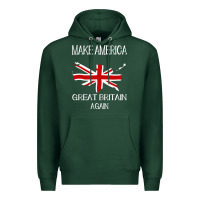 Sports Green make america great britain again funny uk us Premium Hoodie - linhVisuals