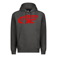 Charcoal Heather newcherry coke Premium Hoodie - linhVisuals