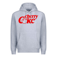 Heather Grey newcherry coke Premium Hoodie - linhVisuals