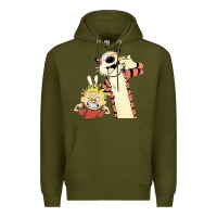 Army Green calvin Premium Hoodie - linhVisuals