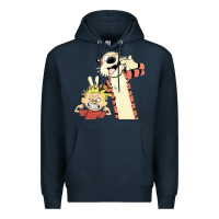 Navy calvin Premium Hoodie - linhVisuals