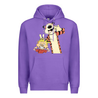 Purple calvin Premium Hoodie - linhVisuals