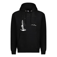 Black calvin Premium Hoodie - linhVisuals